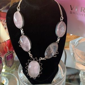 Rose quartz necklace